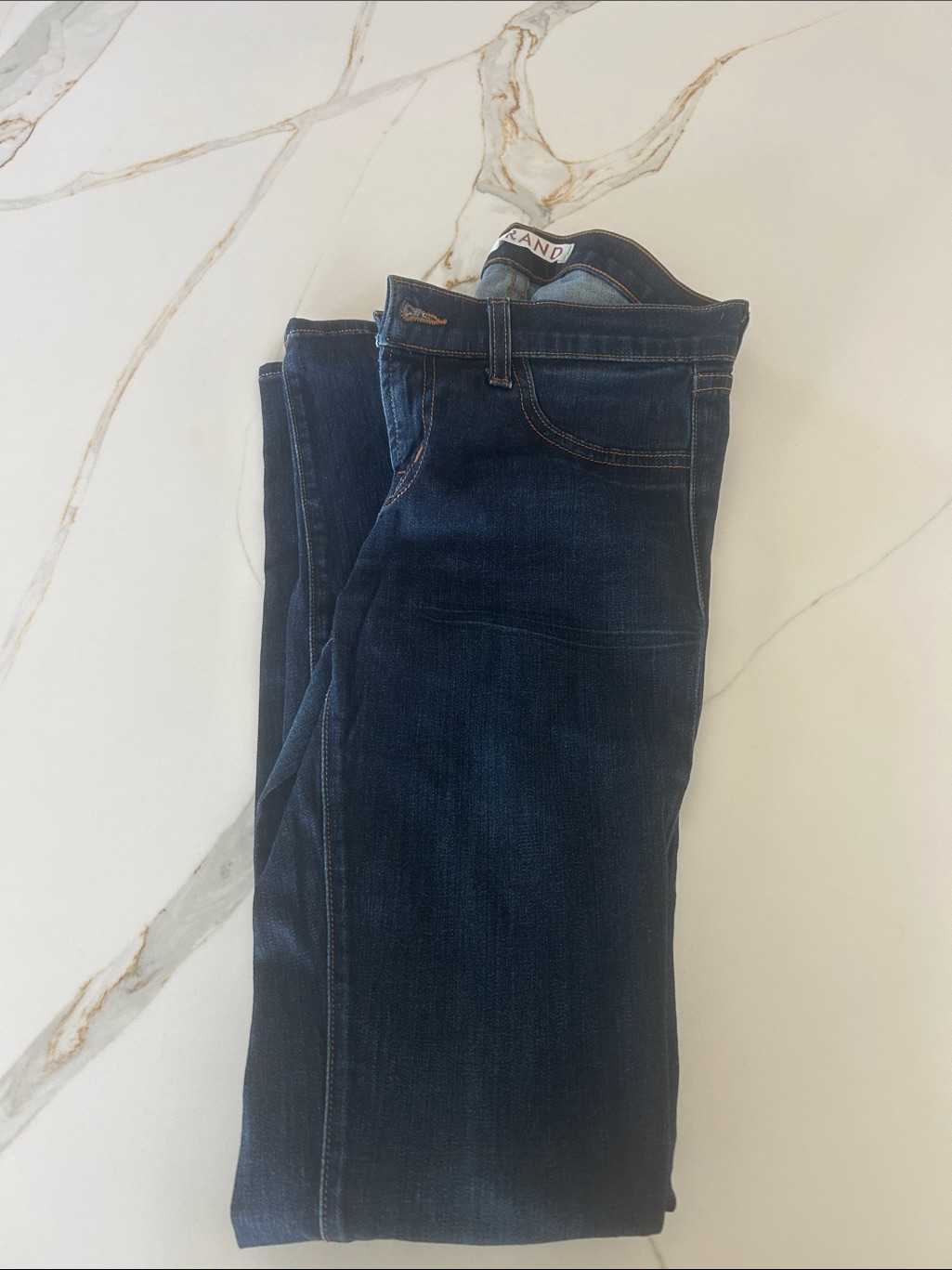 J Brand Womens Skinny Jeans In Dark Indigo
